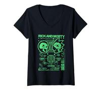 Donna Rick e Morty Merch Nessuno Esiste Scopo Maglietta con Collo a V