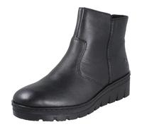 Donna Rieker Antistress Fodera Pile Zip Zeppa Stivali Caviglia - X9165