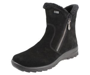 Donna Rieker Camoscio Caldo Foderato Stivali Caviglia Con Rieker Tex 'L7162'