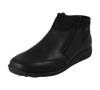 Donna Rieker Extra Largo Fodera Pile Zip Doppia Stivali Caviglia 47270