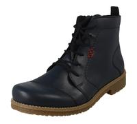 Donna Rieker Fodera Pile Zip E con Lacci Stivali Caviglia 73500