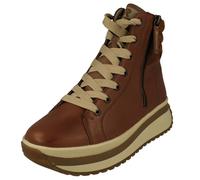 Donna Rieker Grosso Plateau Fodera Pile Stivali Caviglia - W0962