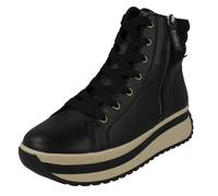 Donna Rieker Grosso Plateau Stivali Caviglia W0962