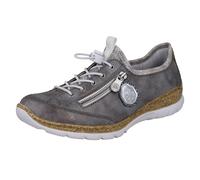 Rieker N4263, Mocassino Donna, Grigio, 39 EU