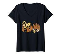 Donna Ringraziamento Coppie Abbinamento Outfit Patata Dolce Sì Io Yam Maglietta con Collo a V