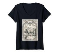 Donna Rinoceronte Albrecht Dürer Albrecht Durer Maglietta con Collo a V