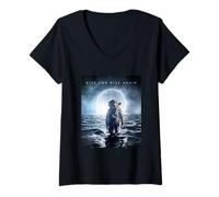 Donna Rise & Rise Again Novelty Graphic T-Shirts & Cool Designs Maglietta con Collo a V