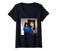 Donna Ritratto dell'attore Joan Collins Warhol Di Michael Grecco Maglietta con Collo a V