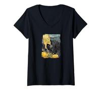Donna Ritratto di Dr. Gachet per Vangogh Maglietta con Collo a V