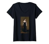 Donna Ritratto di Madame X di John Singer Sargent (1884) Maglietta con Collo a V