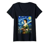 Donna Ritratto di Mary Wollstonecraft Maglietta con Collo a V