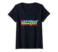 Donna Rizzbot AI Meme Slang Trend 6 7 Six Seven Rizzbot Maglietta con Collo a V