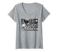 Donna Rob Andrew Inghilterra V Galles Rugby Five Nations Championship Maglietta con Collo a V