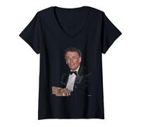 Donna Robert Powell Gesù Mahler Holby City Attore di Dick Barnatt Maglietta con Collo a V