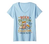 Donna Rock Bottom Non è così Male se Ti Piace Raccogliere Rocce Maglietta con Collo a V