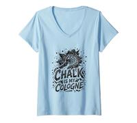 Donna Rock Climbing Climber Boulder Chalk Is My Colonia Maglietta con Collo a V
