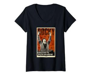 Donna Rocky A Million To One Shot Maglietta con Collo a V
