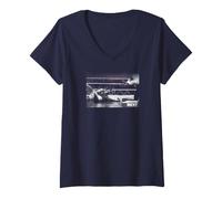 Donna Rocky American Will Maglietta con Collo a V