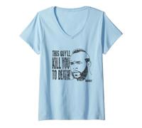 Donna Rocky III Kill You To Death Maglietta con Collo a V