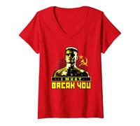 Donna Rocky IV I Must Break You Maglietta con Collo a V