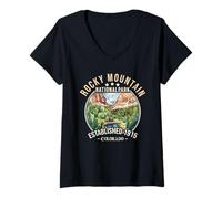 Donna Rocky Mountain National Park | Colorado Maglietta con Collo a V