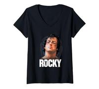 Donna Rocky The Champ Maglietta con Collo a V