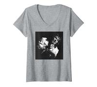 Donna Rod Stewart Live On Euro Tour Bruxelles 1976 I volti Maglietta con Collo a V