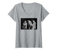 Donna Rolling Stones a Knebworth Mick Jagger & Co 1976 Maglietta con Collo a V