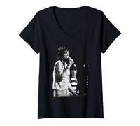 Donna Rolling Stones Cantante Mick Jagger Tattoo You Tour Maglietta con Collo a V