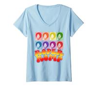 Donna Roper Romp! Funny Mrs Roper Three's Company Retro Maglietta con Collo a V