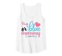 Donna Rosa O Blu Mamma Ti ama Genere Rivela Madre Canotta
