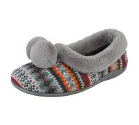 Donna Rose Bank Lizzy Memoria Schiuma Motivo Azteco Pom Pantofole