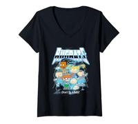 Donna Rugrats Don't Be a Baby Neon Lightning Maglietta con Collo a V