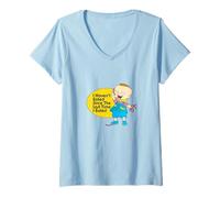 Donna Rugrats Phil I Haven't Eated Funny Quote Cartoon Maglietta con Collo a V