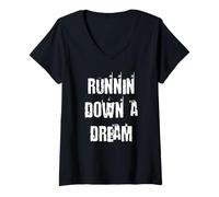 Donna Runnin Down Un Sogno Maglietta con Collo a V