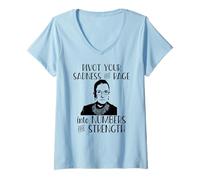 Donna Ruth Bader Ginsburg Chiedi I Piedi al Fratello dal Nostro Collo Meme RBG Maglietta con Collo a V