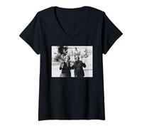 Donna Sabato Live Dangerous Brothers Rik Mayall Adrian Edmondson Maglietta con Collo a V