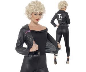 Donna Sabbia Grasso Costume Ultimo Scena 50s Alto Costume da Scuola UK 8-14