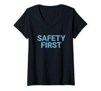Donna Safety First Maglietta con Collo a V