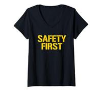 Donna Safety First Maglietta con Collo a V