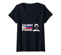 Donna Salamat Po PRRD Grazie Presidente Duterte Pinoy Pinay Maglietta con Collo a V