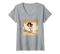 Donna Salma Hayek Disperado dal Tramonto all'alba di Michael Grecco Maglietta con Collo a V