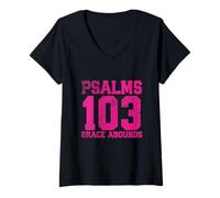 Donna Salmi 103 Grace Abounds Maglietta con Collo a V