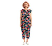 Donna Salopette L'Assistenza Agli Anziani Body Romper Facile Curare Blu M