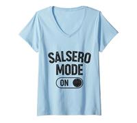 Donna Salsero Mode su Divertente Salsa Dance Maglietta con Collo a V