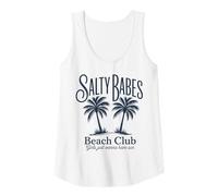Donna Salty Babes Beach Club Palm Tree Ragazze Voglio solo avere il sole Canotta