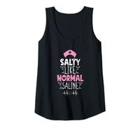 Donna Salty Like Normal Saline Funny Nurse Saying Canotta