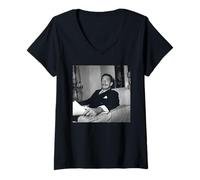 Donna Salvador Dalí Surrealismo Pittore Melting Orologi Artista 1951 Maglietta con Collo a V