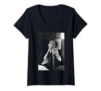 Donna Salvador Dalí Surrealismo Pittore Melting Orologi Artista 1959 Maglietta con Collo a V