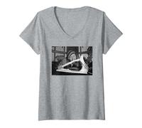 Donna Sam Kinison Comico Live with Guitar di Michael Grecco Maglietta con Collo a V